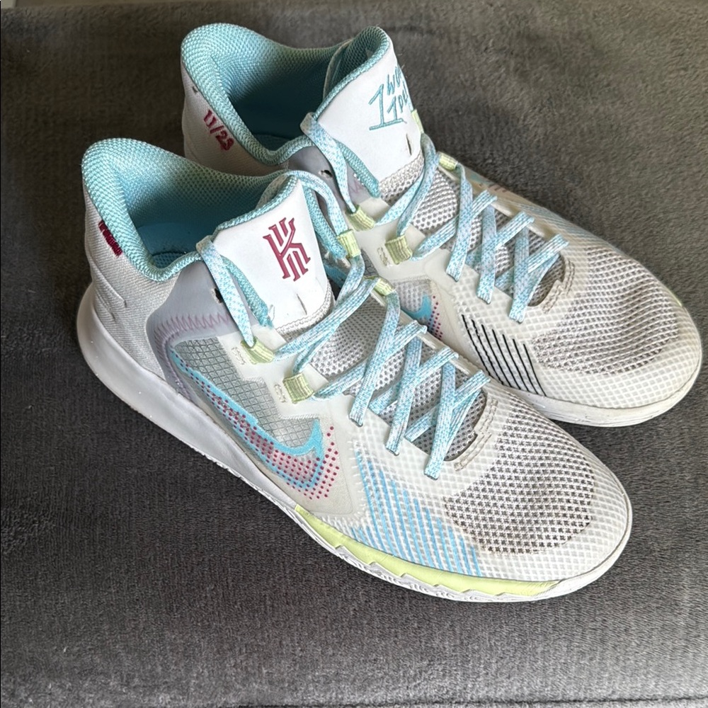 Nike Kyrie Sneakers - White and Light Blue